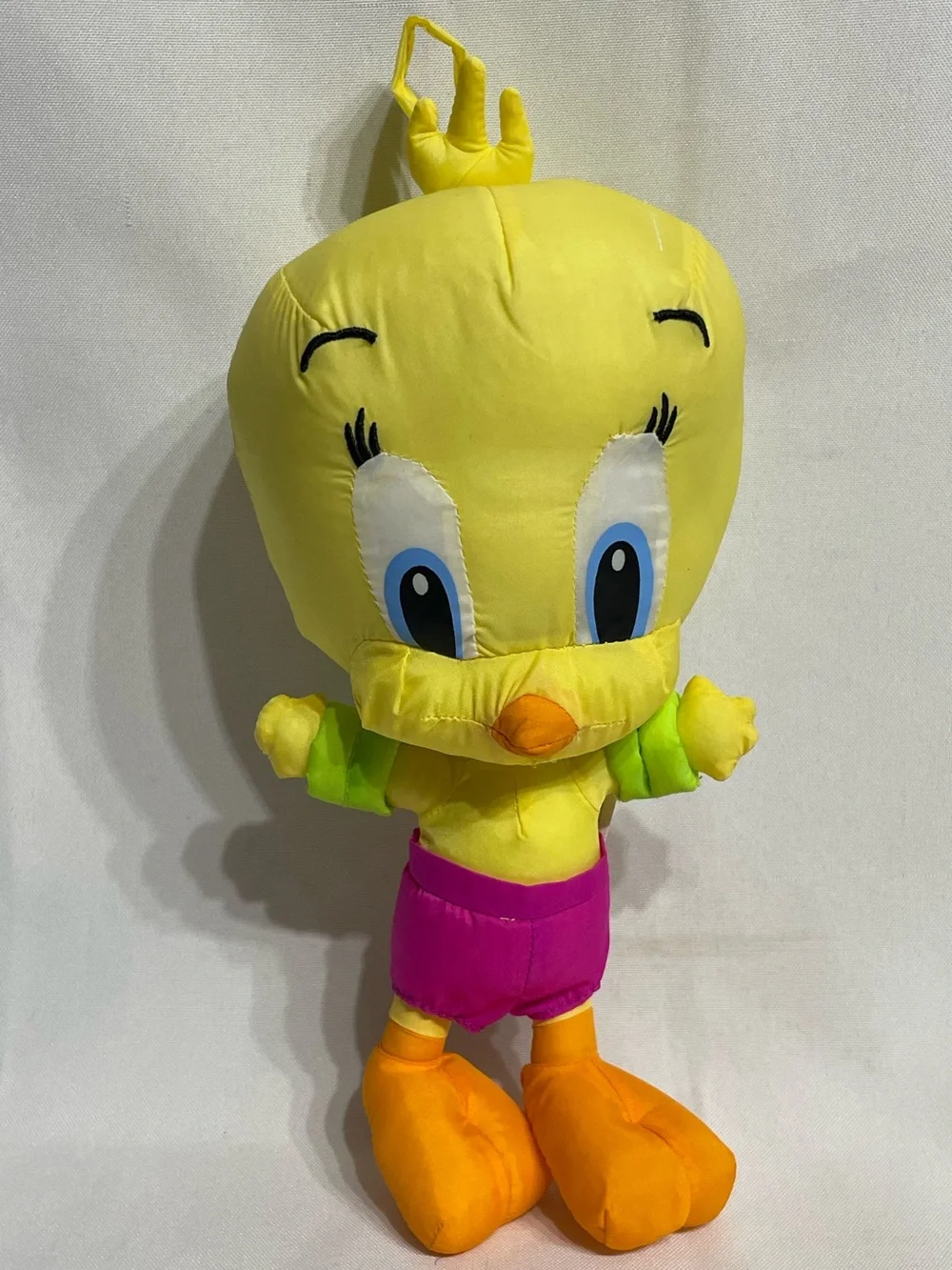 Vintage Fisher-Price Baby Looney Tunes Bath Time Fun Baby Tweety nylon plush toy